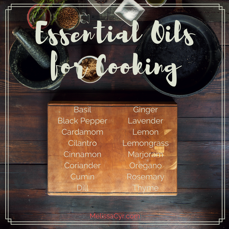 essential oils for cooking